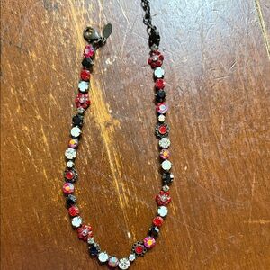 Sorrelli Red and Black Crystal Necklace